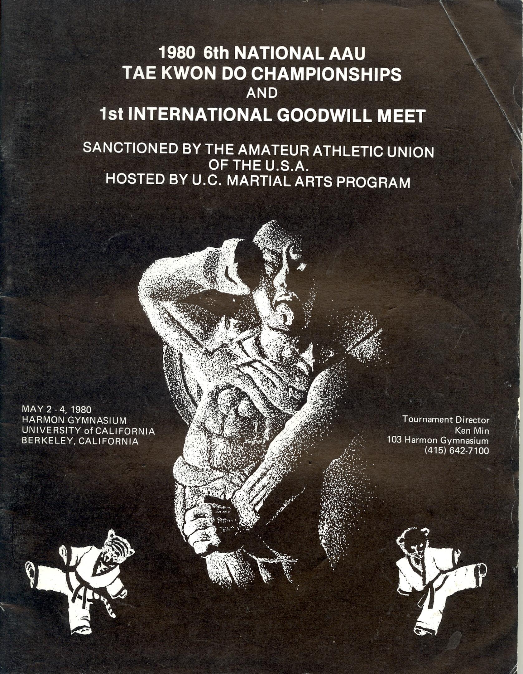 1980 National AAU Tae Kwon Do Championships Program